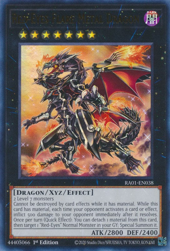 Red-Eyes Flare Metal Dragon [RA01-EN038] Ultra Rare | Deep Dive Games St. Marys