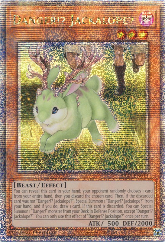 Danger!? Jackalope? [RA01-EN013] Quarter Century Secret Rare | Deep Dive Games St. Marys