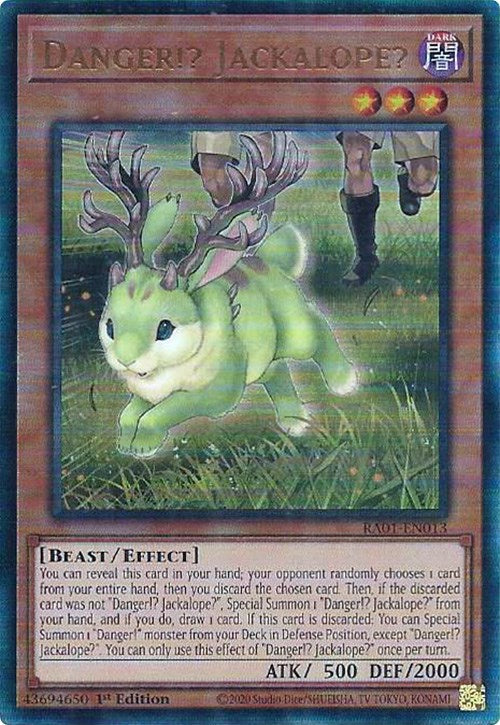 Danger!? Jackalope? [RA01-EN013] Prismatic Ultimate Rare | Deep Dive Games St. Marys