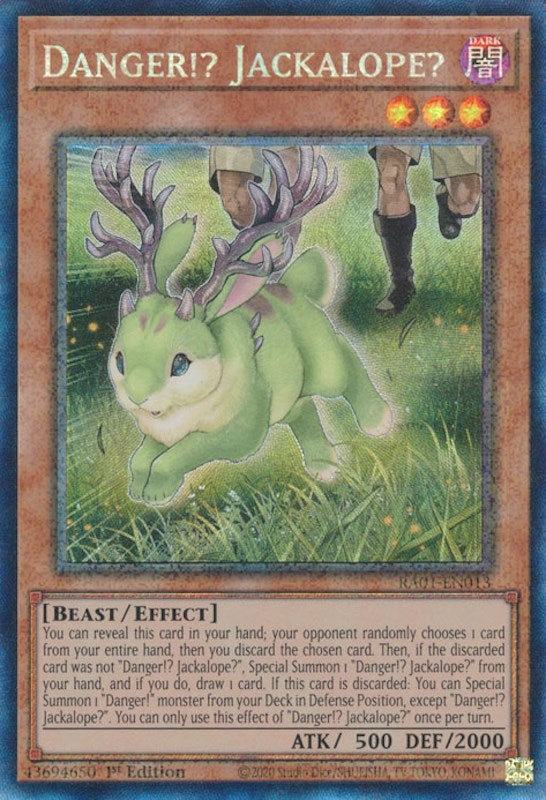 Danger!? Jackalope? [RA01-EN013] Prismatic Collector's Rare | Deep Dive Games St. Marys