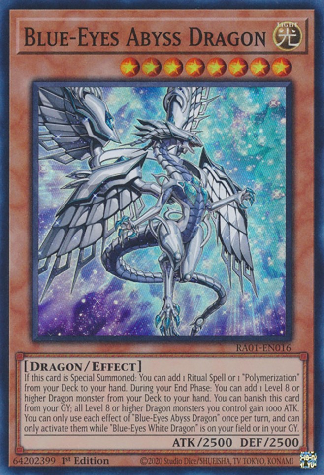 Blue-Eyes Abyss Dragon [RA01-EN016] Super Rare | Deep Dive Games St. Marys