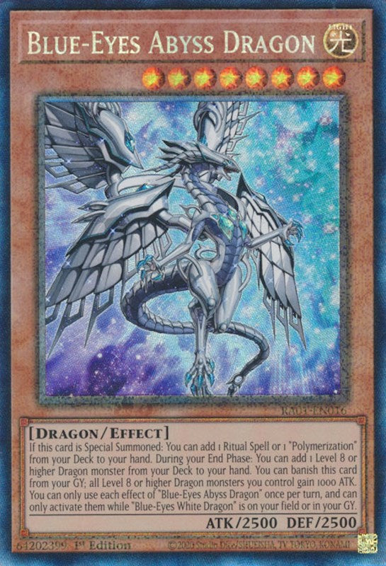 Blue-Eyes Abyss Dragon [RA01-EN016] Prismatic Collector's Rare | Deep Dive Games St. Marys