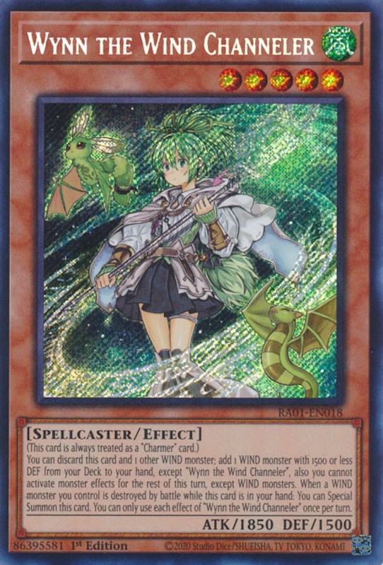 Wynn the Wind Channeler [RA01-EN018] Secret Rare | Deep Dive Games St. Marys