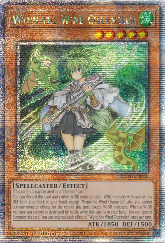 Wynn the Wind Channeler [RA01-EN018] Quarter Century Secret Rare | Deep Dive Games St. Marys