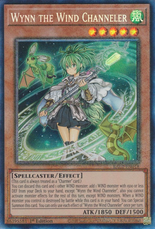 Wynn the Wind Channeler [RA01-EN018] Prismatic Collector's Rare | Deep Dive Games St. Marys