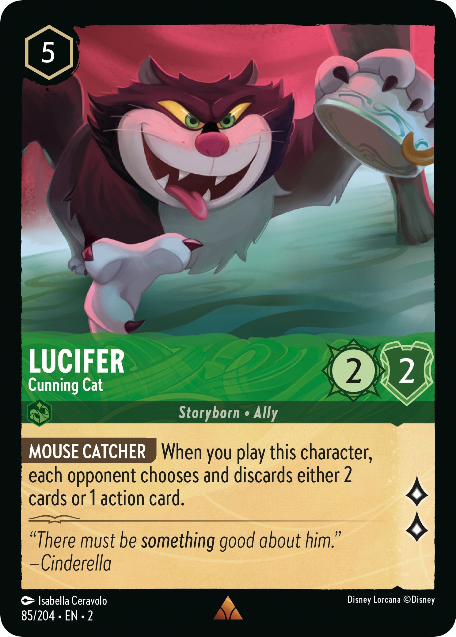 Lucifer - Cunning Cat (85/204) [Rise of the Floodborn] | Deep Dive Games St. Marys
