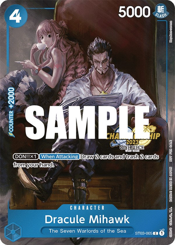 Dracule Mihawk (CS 2023 Celebration Pack) [One Piece Promotion Cards] | Deep Dive Games St. Marys