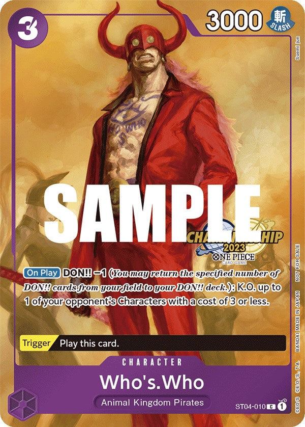 Who's.Who (CS 2023 Celebration Pack) [One Piece Promotion Cards] | Deep Dive Games St. Marys