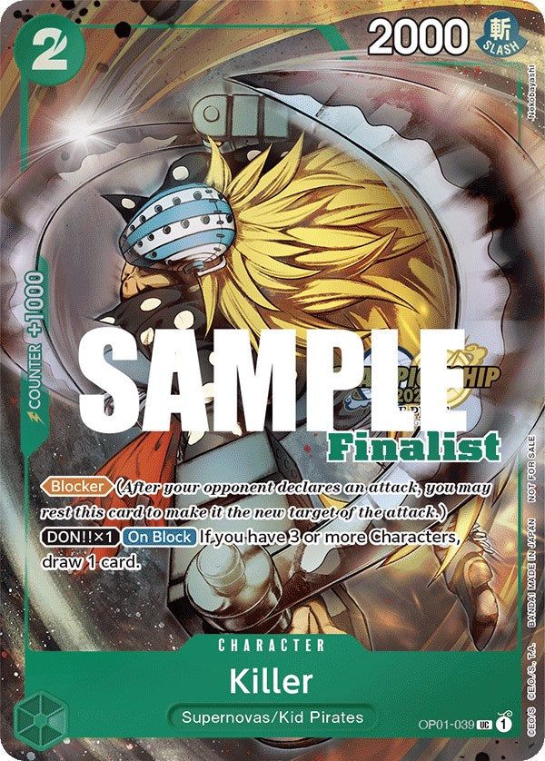 Killer (CS 2023 Top Players Pack) [Finalist] [One Piece Promotion Cards] | Deep Dive Games St. Marys