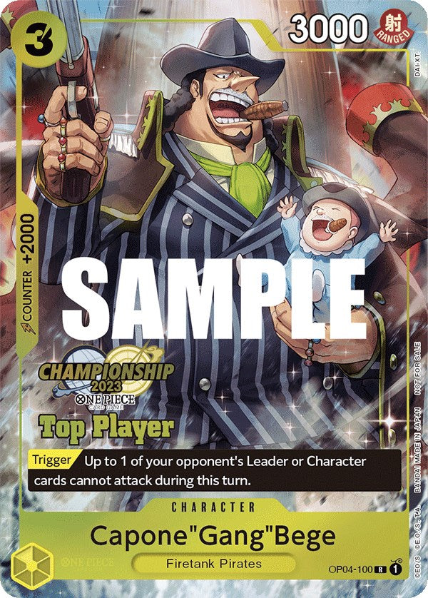 Capone"Gang"Bege (CS 2023 Top Players Pack) [One Piece Promotion Cards] | Deep Dive Games St. Marys