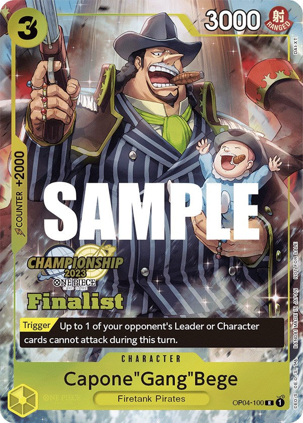 Capone"Gang"Bege (CS 2023 Top Players Pack) [Finalist] [One Piece Promotion Cards] | Deep Dive Games St. Marys