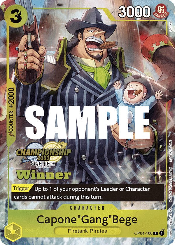 Capone"Gang"Bege (CS 2023 Top Players Pack) [Winner] [One Piece Promotion Cards] | Deep Dive Games St. Marys