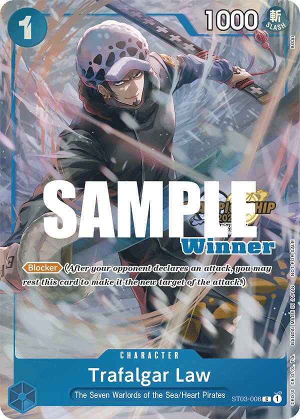 Trafalgar Law (CS 2023 Top Players Pack) [Winner] [One Piece Promotion Cards] | Deep Dive Games St. Marys