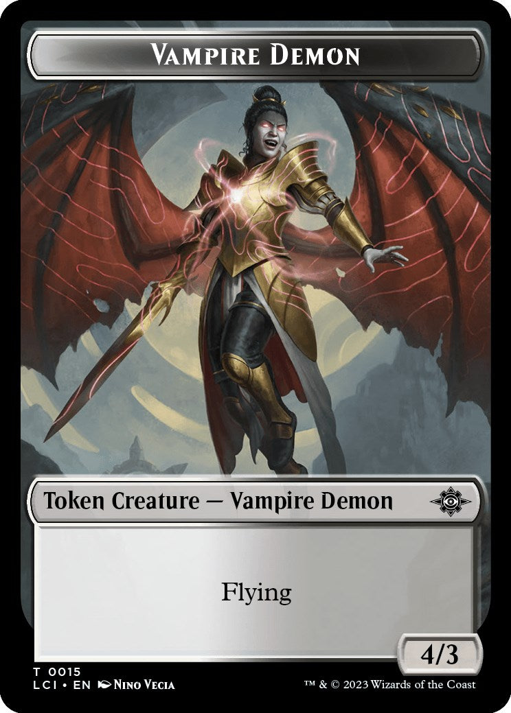 Vampire // Vampire Demon Double-Sided Token [The Lost Caverns of Ixalan Tokens] | Deep Dive Games St. Marys