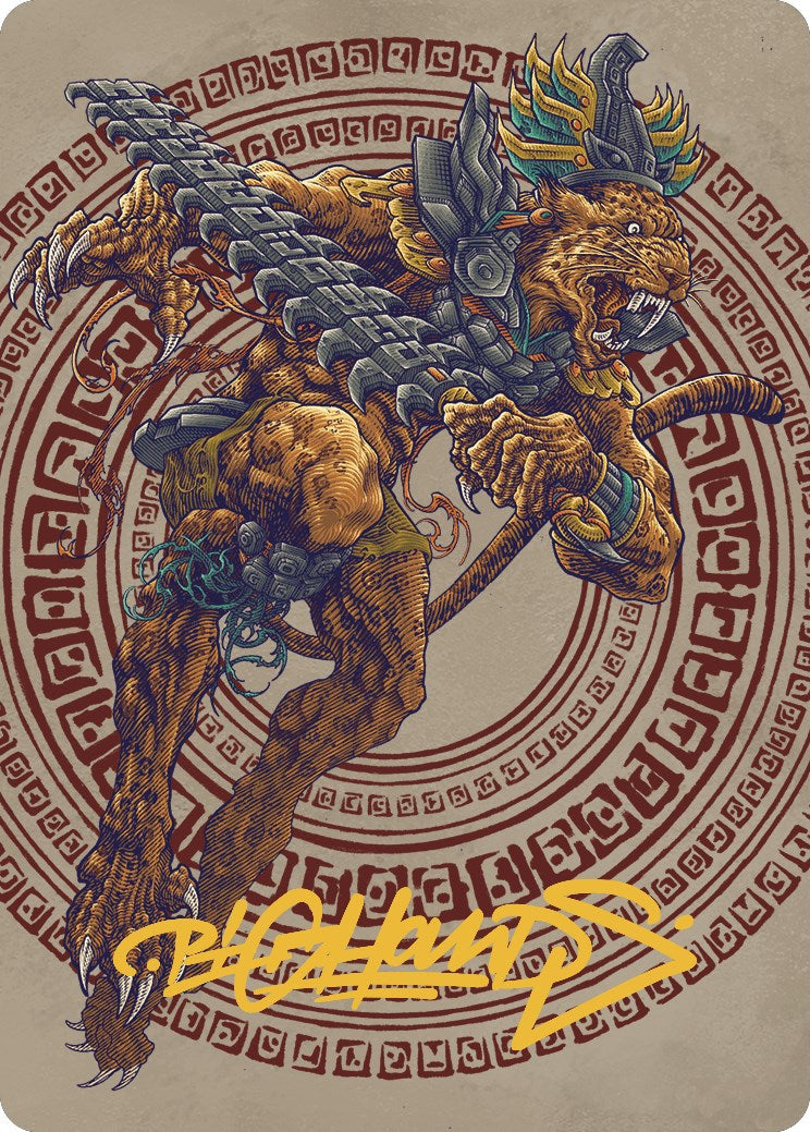 Sovereign Okinec Ahau Art Card (Gold-Stamped Signature) [The Lost Caverns of Ixalan Art Series] | Deep Dive Games St. Marys