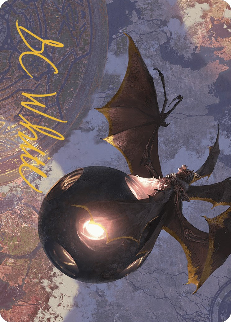 Malicious Eclipse Art Card (Gold-Stamped Signature) [The Lost Caverns of Ixalan Art Series] | Deep Dive Games St. Marys