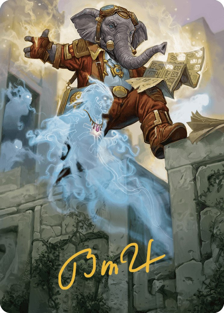 Quintorius Kand Art Card (37/81) (Gold-Stamped Signature) [The Lost Caverns of Ixalan Art Series] | Deep Dive Games St. Marys