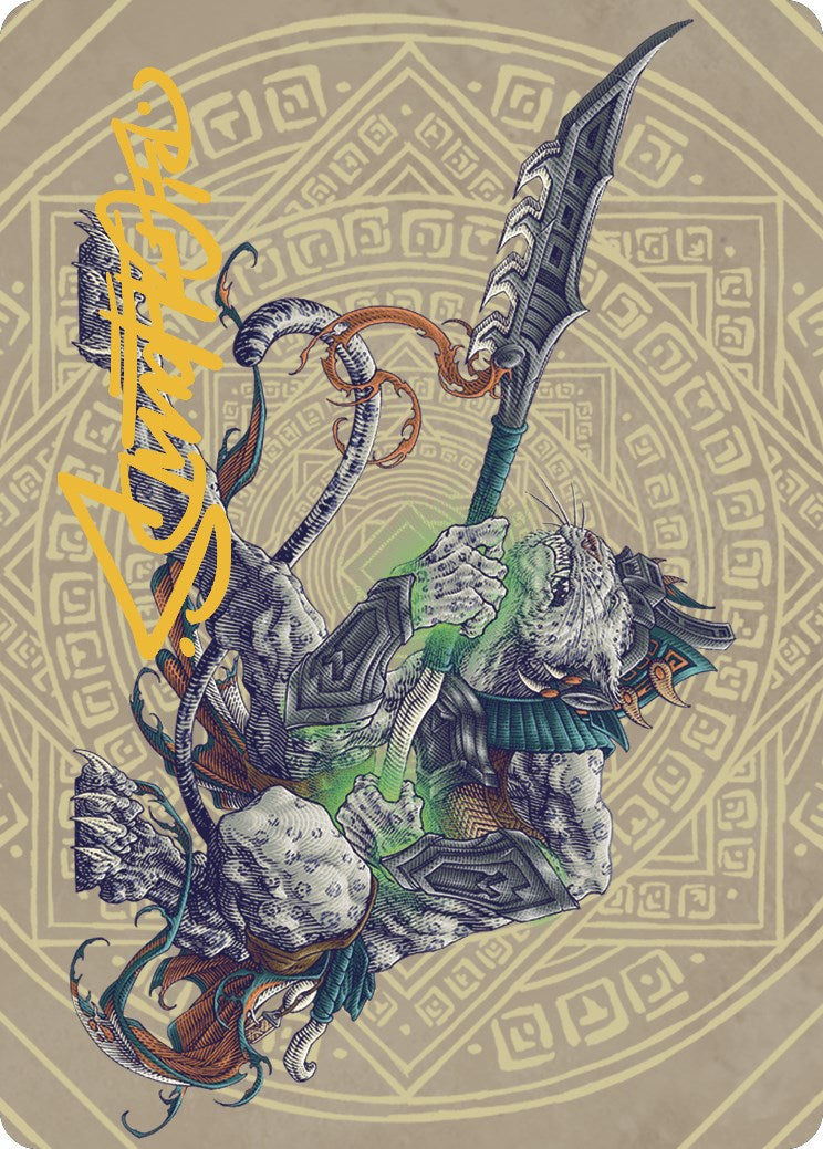 Kutzil, Malamet Exemplar Art Card (Gold-Stamped Signature) [The Lost Caverns of Ixalan Art Series] | Deep Dive Games St. Marys
