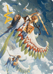Resplendent Angel Art Card (5/81) (Gold-Stamped Signature) [The Lost Caverns of Ixalan Art Series] | Deep Dive Games St. Marys