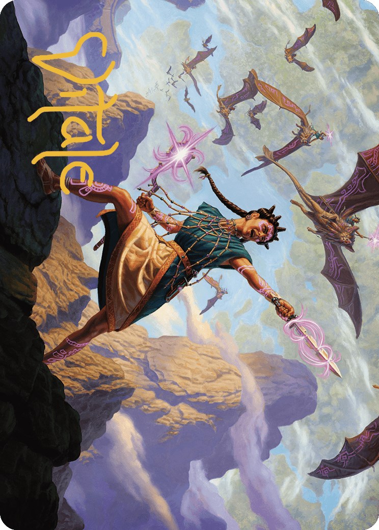 Warden of the Inner Sky Art Card (Gold-Stamped Signature) [The Lost Caverns of Ixalan Art Series] | Deep Dive Games St. Marys