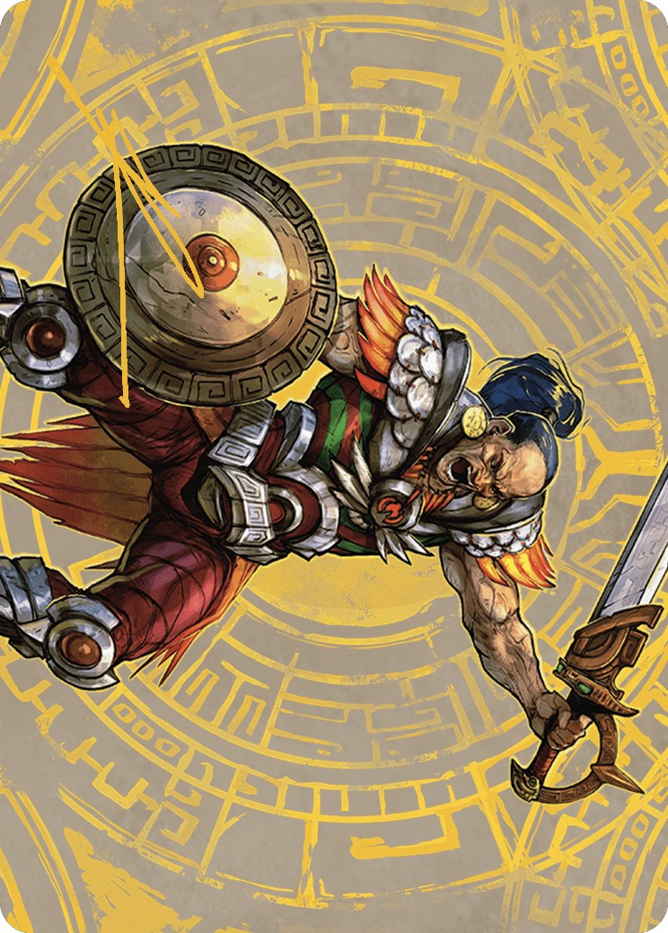Inti, Seneschal of the Sun Art Card (Gold-Stamped Signature) [The Lost Caverns of Ixalan Art Series] | Deep Dive Games St. Marys