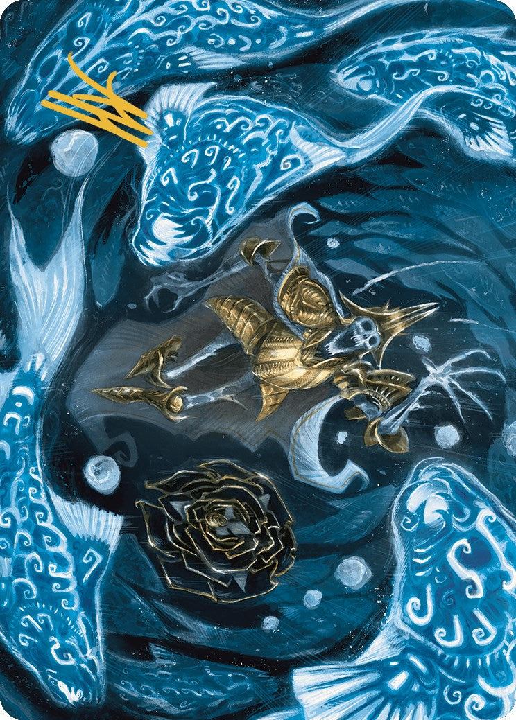 Eaten by Piranhas Art Card (Gold-Stamped Signature) [The Lost Caverns of Ixalan Art Series] | Deep Dive Games St. Marys