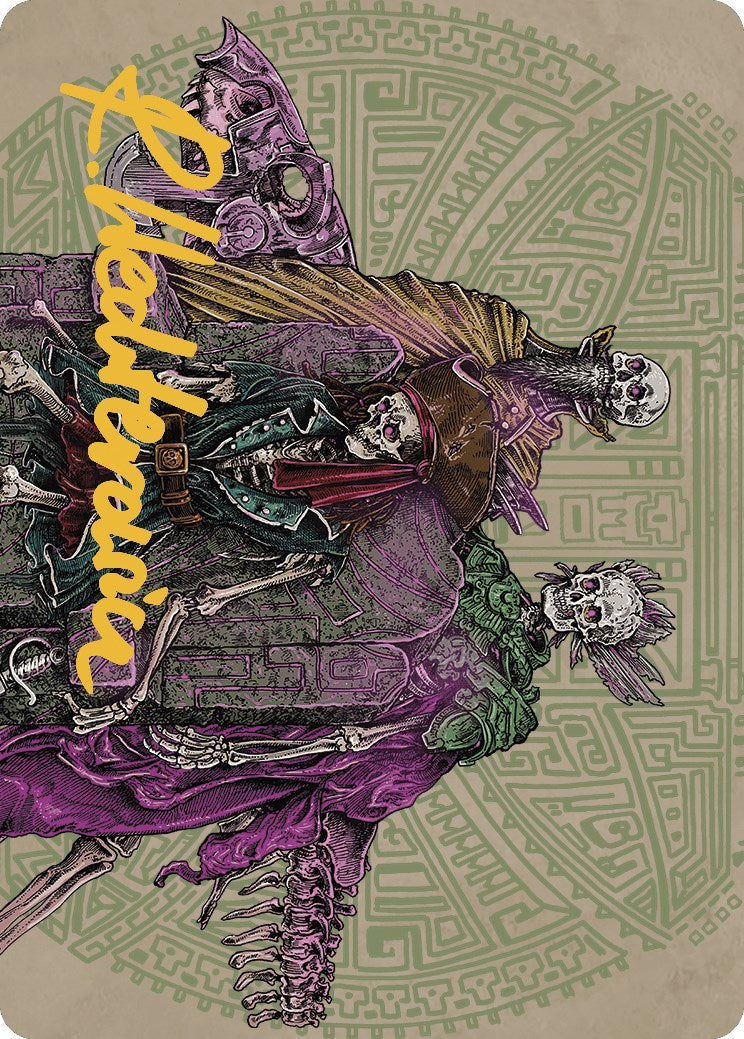 Throne of the Grim Captain Art Card (Gold-Stamped Signature) [The Lost Caverns of Ixalan Art Series] | Deep Dive Games St. Marys