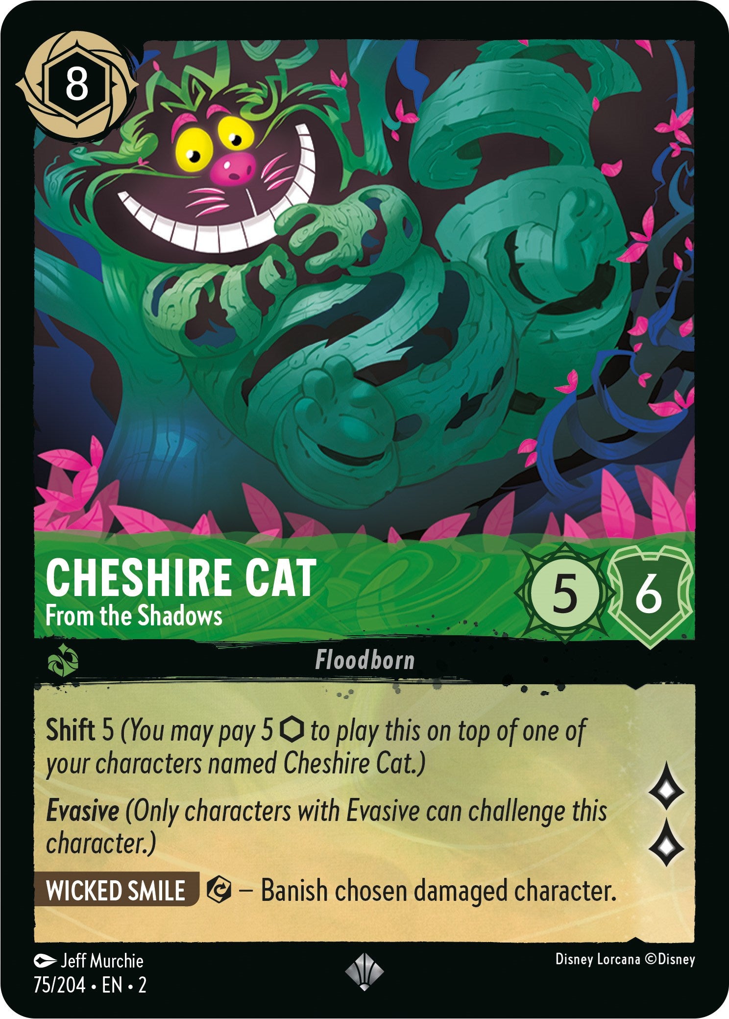 Cheshire Cat - From the Shadows (75/204) [Rise of the Floodborn] | Deep Dive Games St. Marys