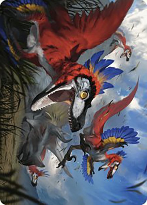 Wrathful Raptors Art Card [The Lost Caverns of Ixalan Art Series] | Deep Dive Games St. Marys