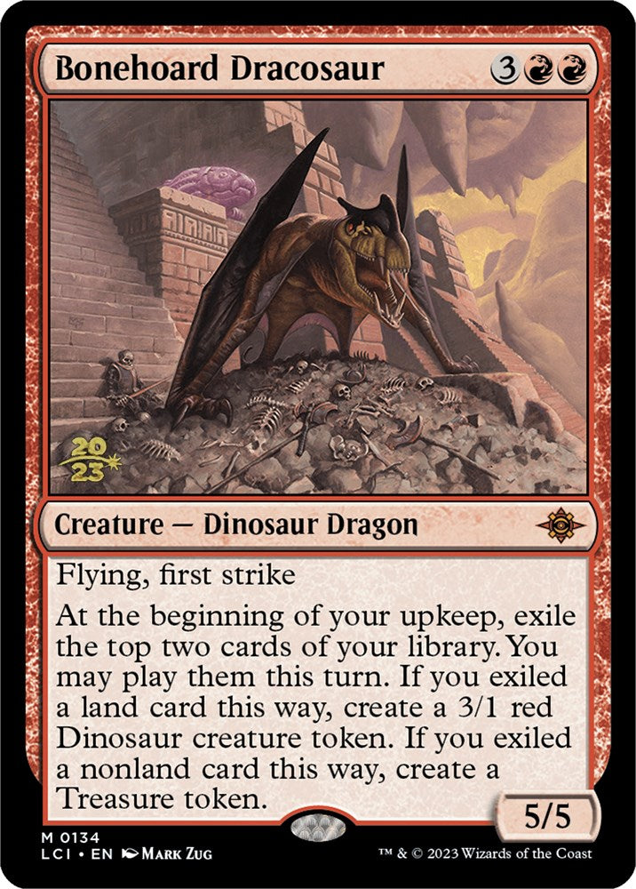 Bonehoard Dracosaur [The Lost Caverns of Ixalan Prerelease Cards] | Deep Dive Games St. Marys