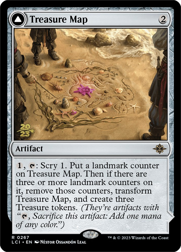 Treasure Map // Treasure Cove [The Lost Caverns of Ixalan Prerelease Cards] | Deep Dive Games St. Marys