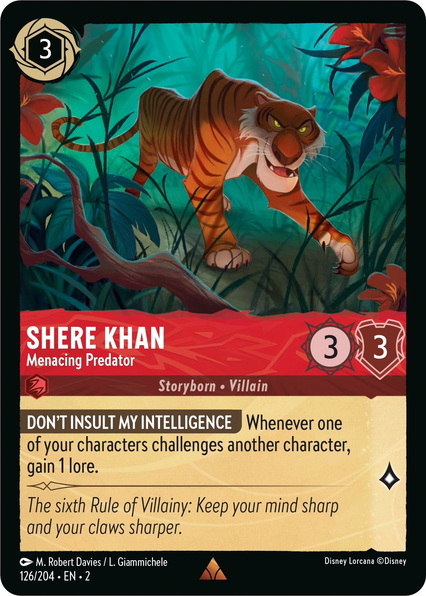 Shere Khan - Menacing Predator (126/204) [Rise of the Floodborn] | Deep Dive Games St. Marys