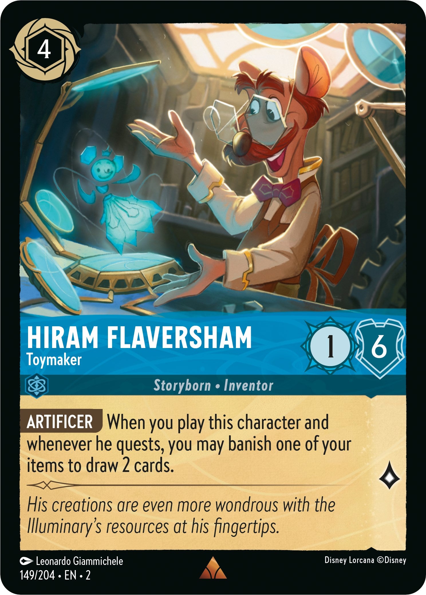 Hiram Flaversham - Toymaker (149/204) [Rise of the Floodborn] | Deep Dive Games St. Marys