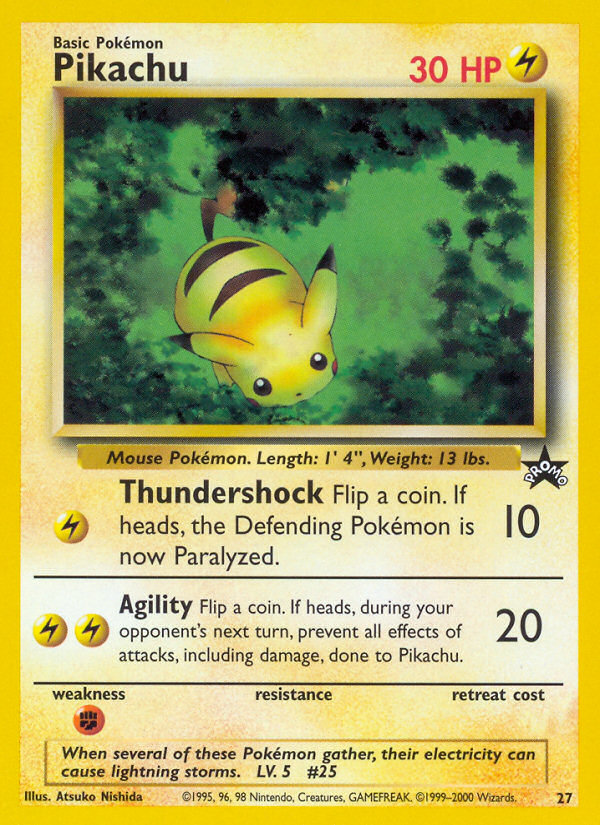 Pikachu (27) [Wizards of the Coast: Black Star Promos] | Deep Dive Games St. Marys