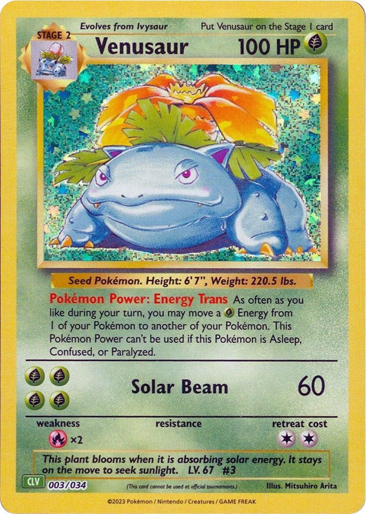 Venusaur [Trading Card Game Classic] | Deep Dive Games St. Marys