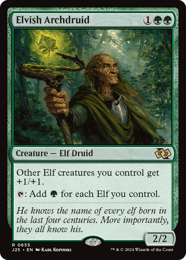 Elvish Archdruid [Foundations Jumpstart] | Deep Dive Games St. Marys