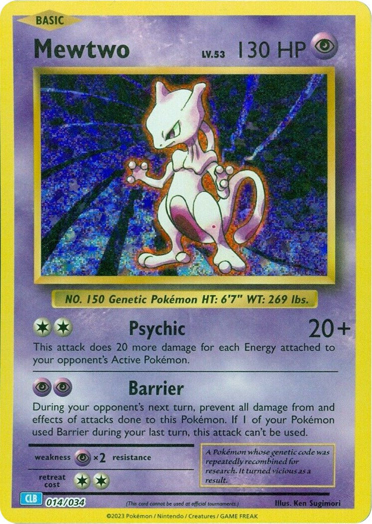 Mewtwo [Trading Card Game Classic] | Deep Dive Games St. Marys