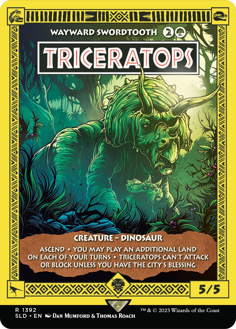 Triceratops - Wayward Swordtooth [Secret Lair Drop Series] | Deep Dive Games St. Marys