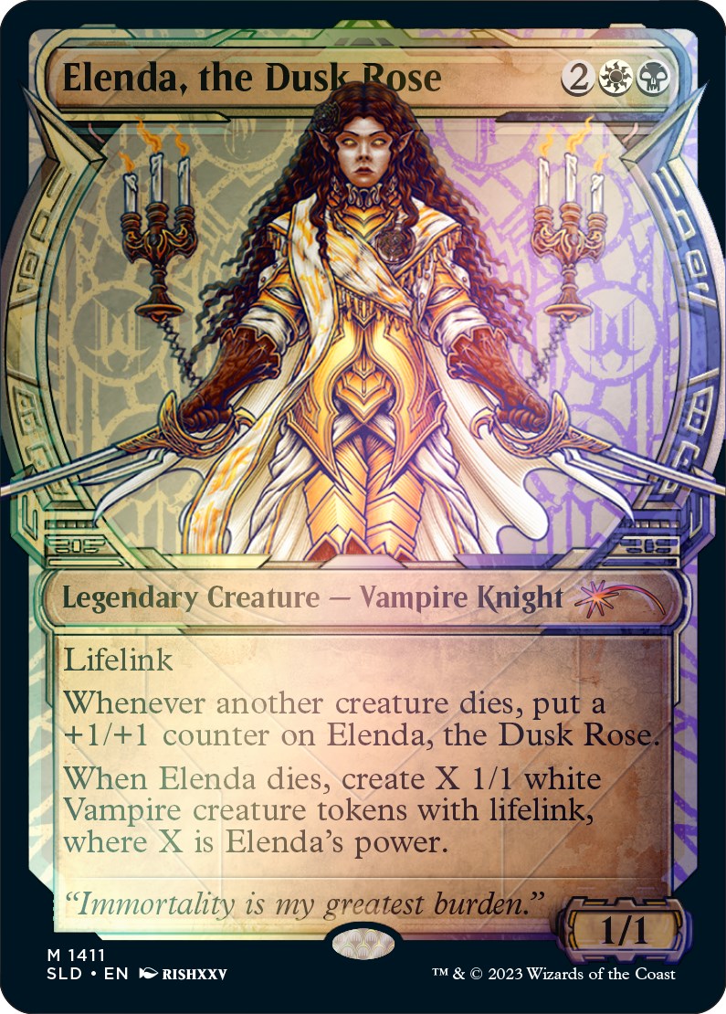 Elenda, the Dusk Rose (Rainbow Foil) [Secret Lair Drop Series] | Deep Dive Games St. Marys