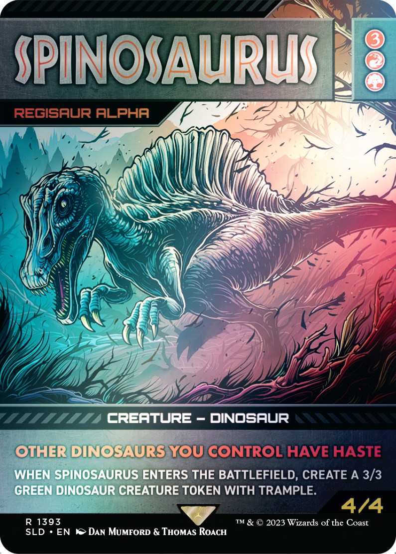 Spinosaurus - Regisaur Alpha (Rainbow Foil) [Secret Lair Drop Series] | Deep Dive Games St. Marys