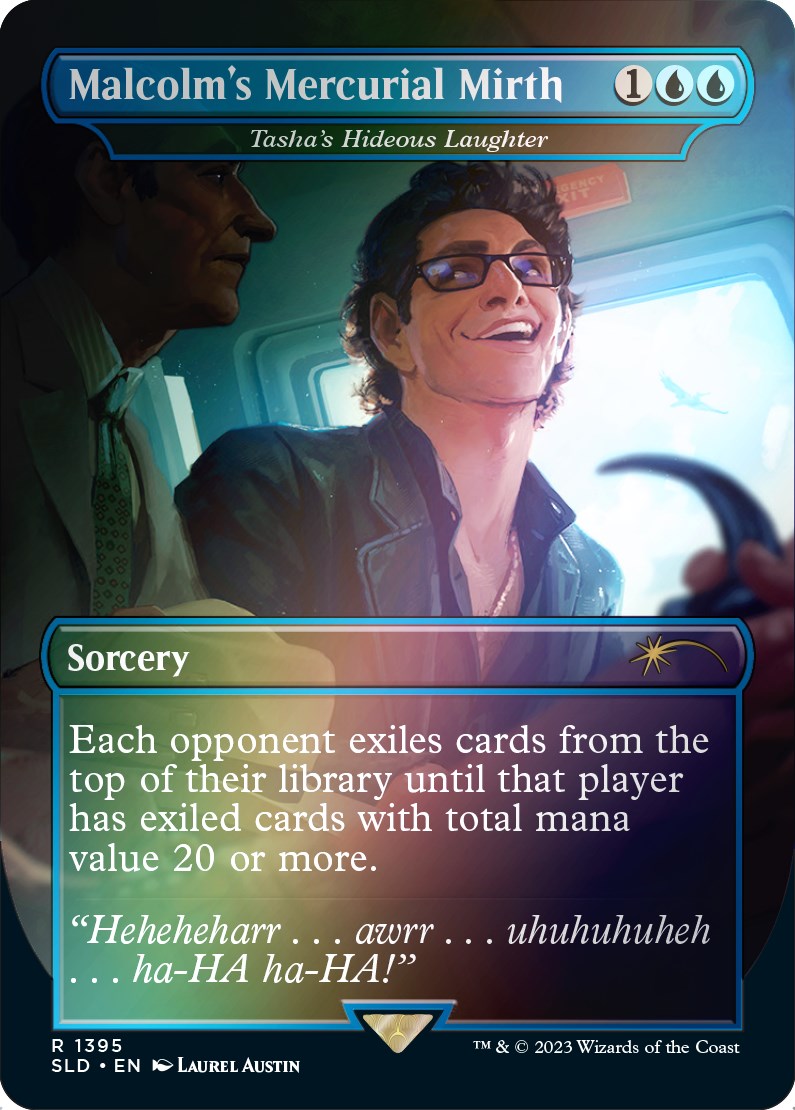 Malcolm's Mercurial Mirth - Tasha's Hideous Laughter (Rainbow Foil) [Secret Lair Drop Series] | Deep Dive Games St. Marys