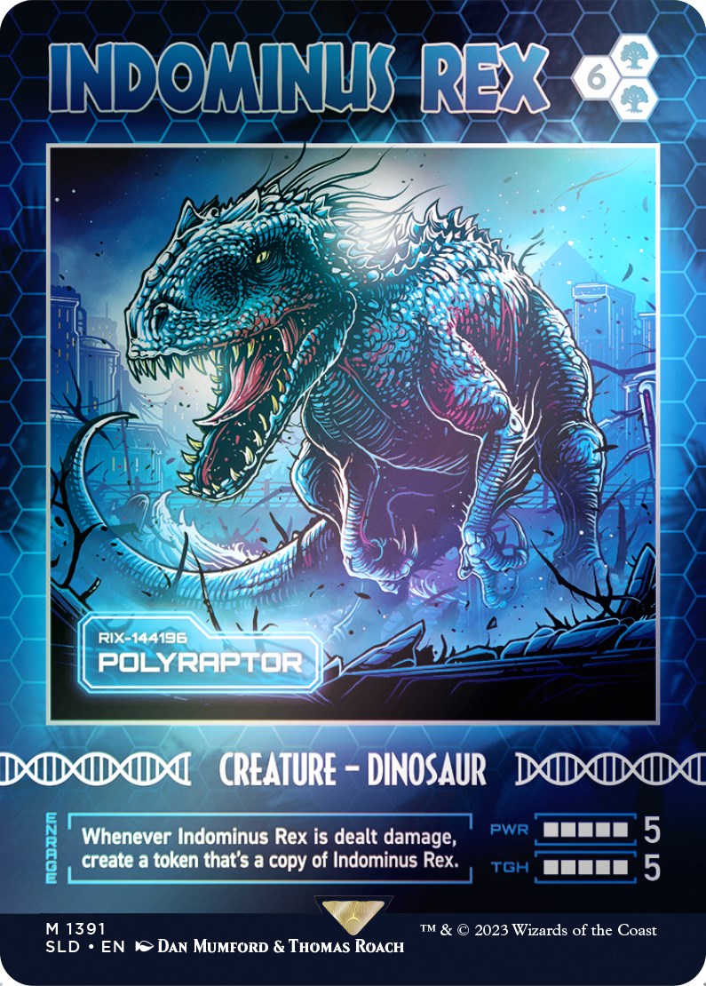 Indominus Rex - Polyraptor (Rainbow Foil) [Secret Lair Drop Series] | Deep Dive Games St. Marys