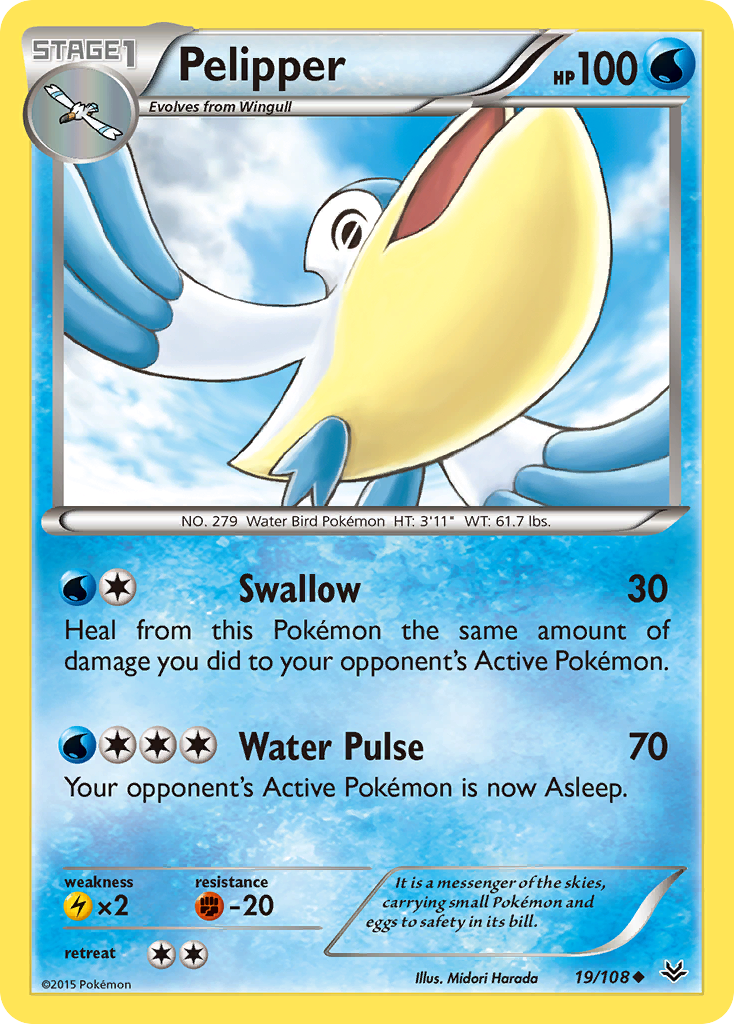 Pelipper (19/108) [XY: Roaring Skies] | Deep Dive Games St. Marys