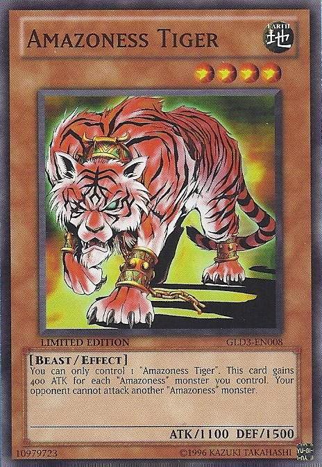 Amazoness Tiger [GLD3-EN008] Common | Deep Dive Games St. Marys