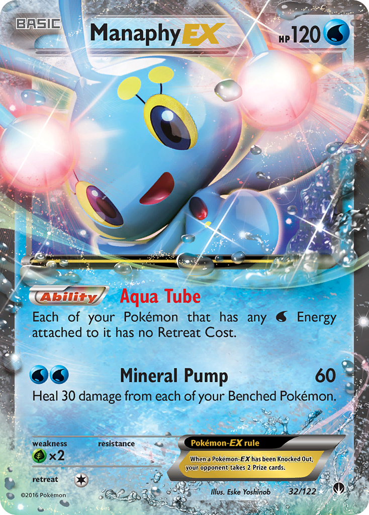 Manaphy EX (32/122) [XY: BREAKpoint] | Deep Dive Games St. Marys