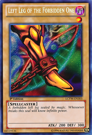 Left Leg of the Forbidden One [LCYW-EN303] Secret Rare | Deep Dive Games St. Marys