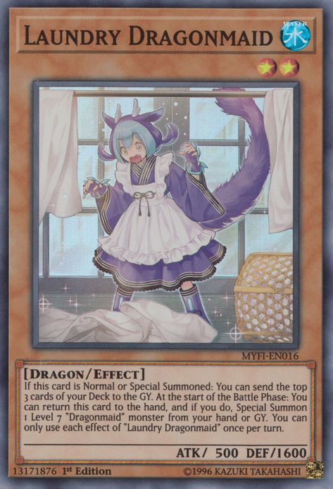 Laundry Dragonmaid [MYFI-EN016] Super Rare | Deep Dive Games St. Marys