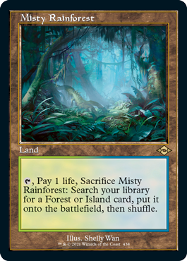 Misty Rainforest (Retro Foil Etched) [Modern Horizons 2] | Deep Dive Games St. Marys
