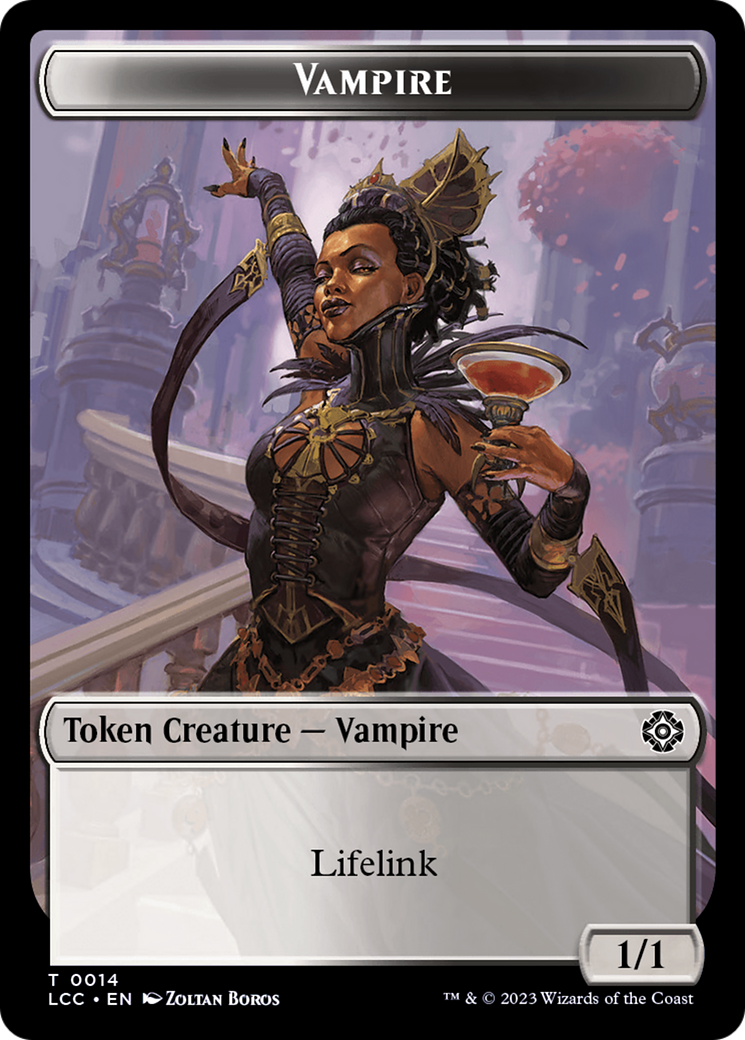 Vampire (0014) // Vampire Demon Double-Sided Token [The Lost Caverns of Ixalan Commander Tokens] | Deep Dive Games St. Marys