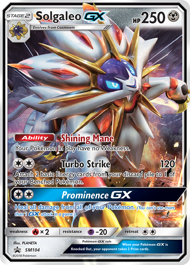 Solgaleo GX (SM104) [Sun & Moon: Black Star Promos] | Deep Dive Games St. Marys